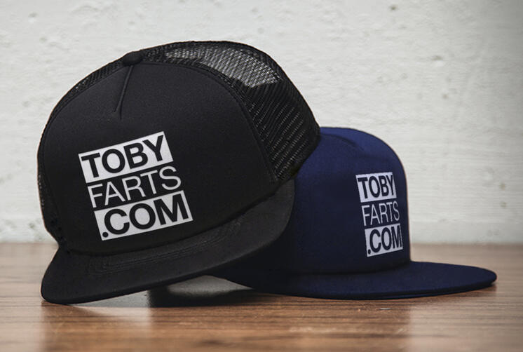 tobyfarts.com Trucker Logo Cap
