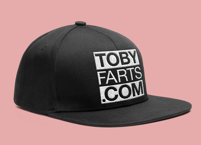 tobyfarts.com Embroidered Snapback hat tobyfarts.com Embroidered Snapback hat