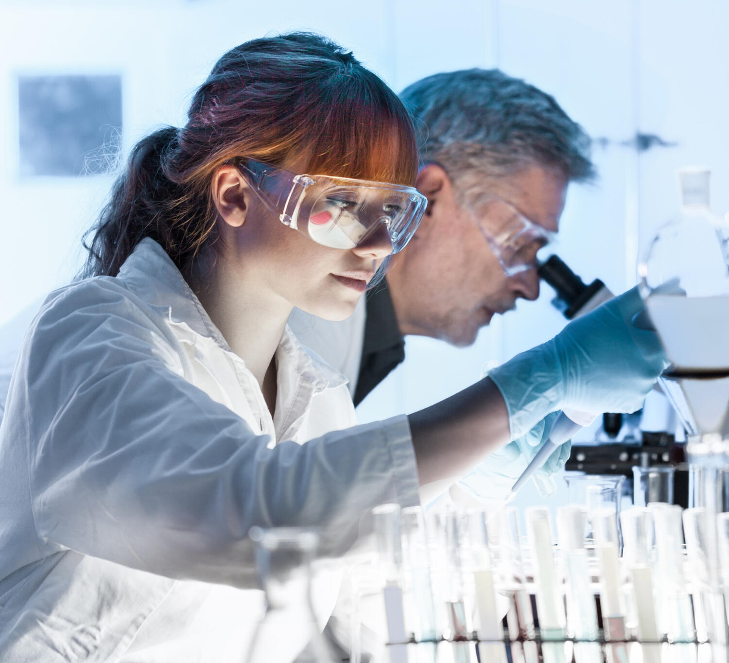 Fart scientists analyzing Toby Farts